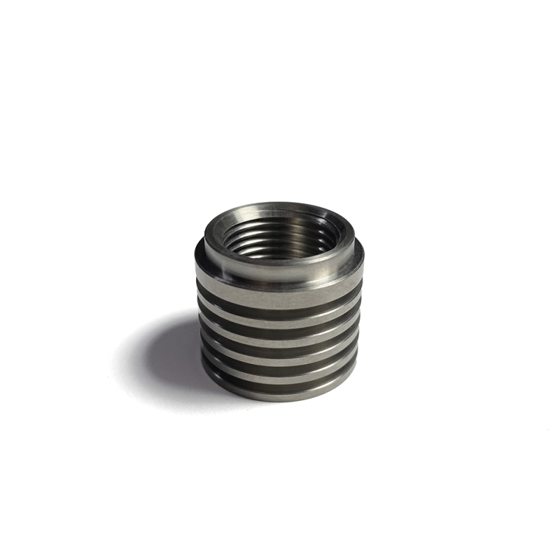 Ticon Industries Titanium O2 Sensor Bung w/ Built In Heat Sink (M18x1.5)-thumbmail-2