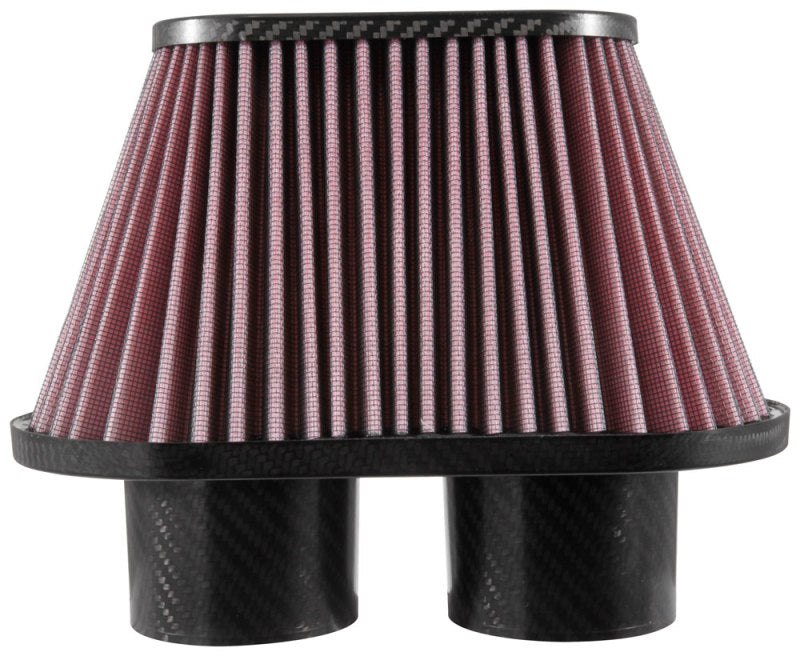 K&N Universal Air Filter - 3in Dual Flange / 10x5.125in Base / 6.375x3.0625in Top / 5.5in Height-thumbmail-3