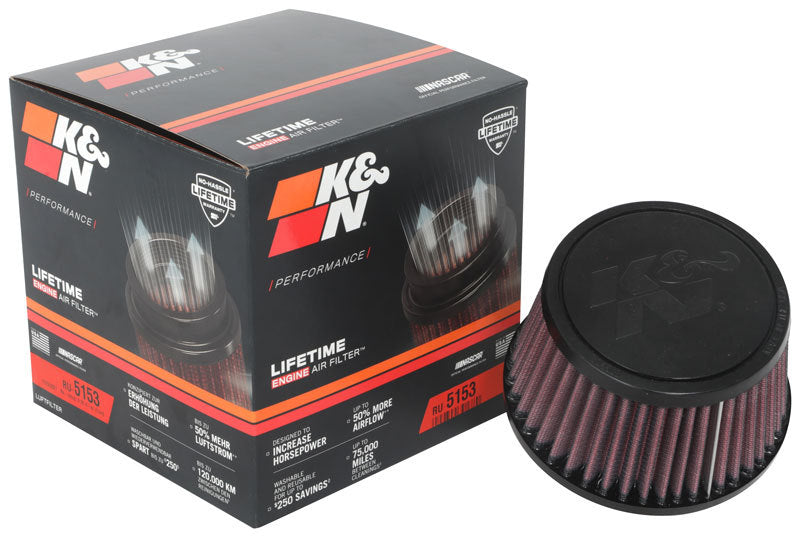 K&N Universal Clamp-On Air Filter 3-15/16in FLG / 5-1/2in B / 4-1/2in T / 3-1/4in H-thumbmail-3