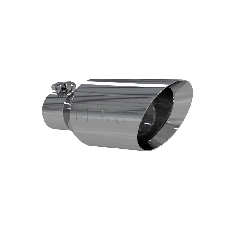 MBRP Universal Tip 4.5 O.D. Dual Walled Angled Rolled End 2.5 Inlet 12in Length - T304-thumbmail-3