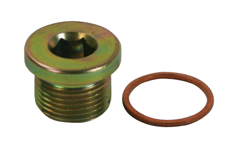 Moroso Low Warning Sensor Plug w/Copper Washer - M20 x 1.5 Thread - Steel - Single-thumbmail-1