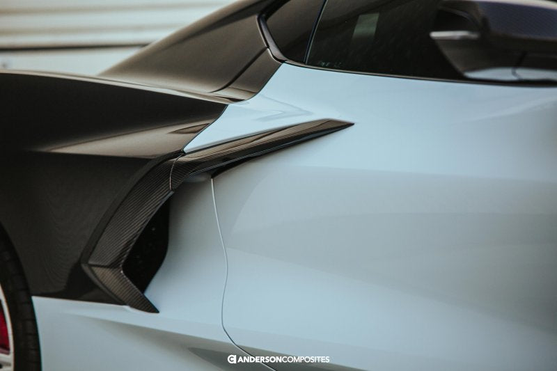 Anderson Composites 20-21 Chevrolet Corvette C8 Stingray Carbon Fiber Side Scoops-thumbmail-7