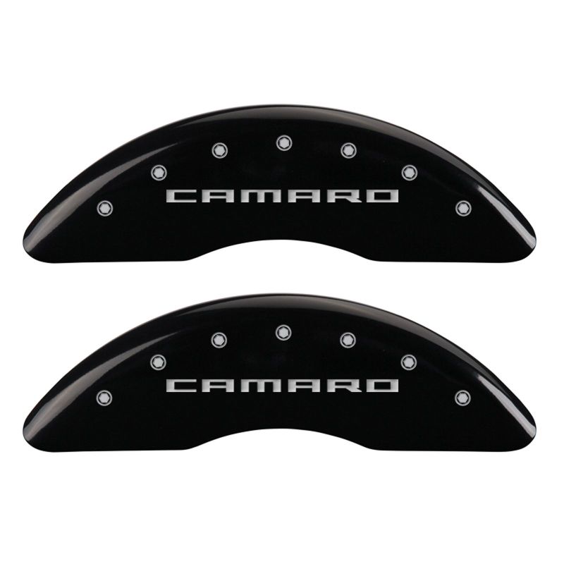 MGP 4 Caliper Covers Engraved Front & Rear Gen 5/Camaro Black finish silver ch-thumbmail-3