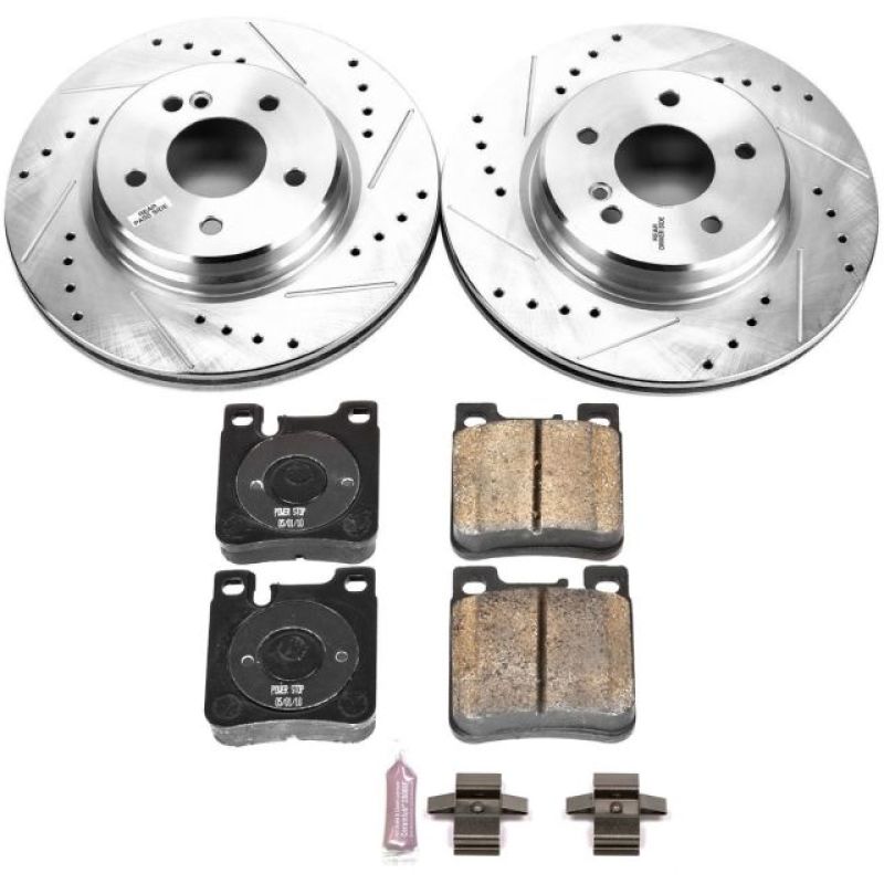 Power Stop 98-00 Mercedes-Benz C43 AMG Rear Z23 Evolution Sport Brake Kit-thumbmail-1