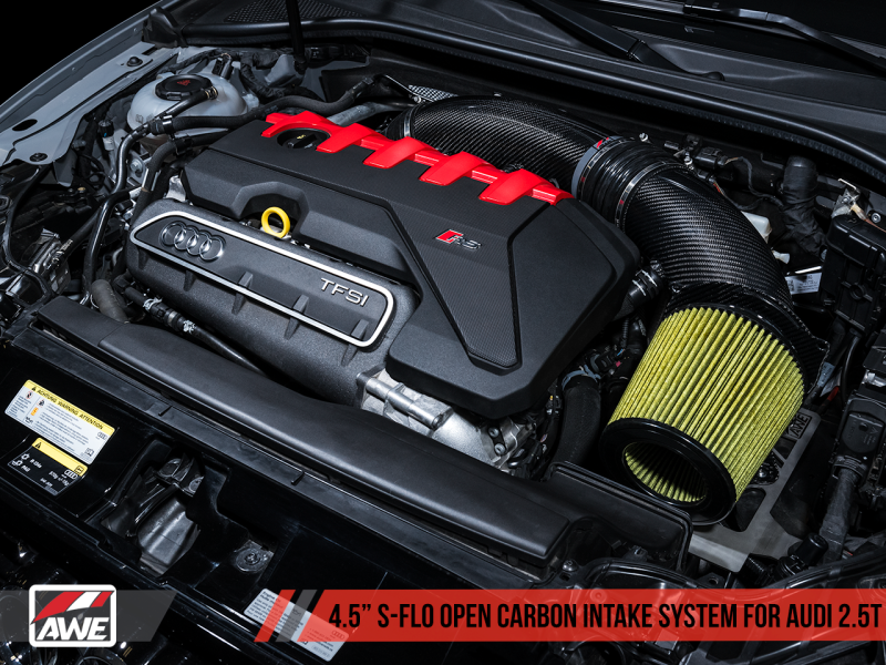 AWE Tuning Audi RS3 / TT RS S-FLO Open Carbon Fiber Intake-thumbmail-6