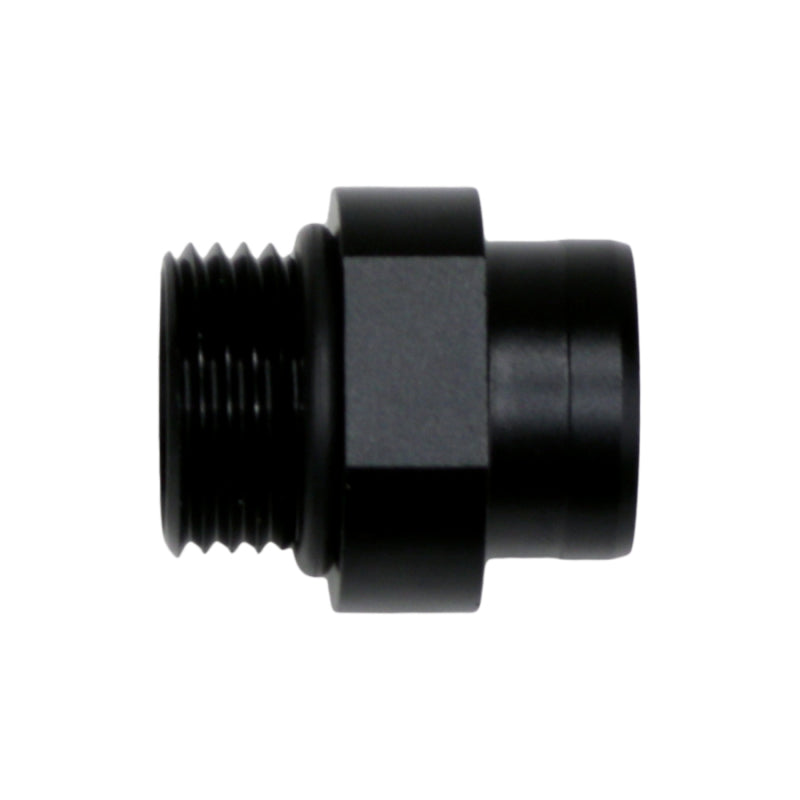 DeatschWerks 8AN ORB to S387 Pre-Filter Sock Adapter - Anodized Matte Black-thumbmail-1