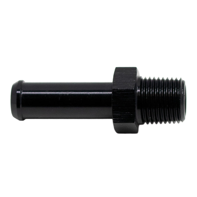 DeatschWerks 1/8in NPT Male Thread 5/16in Hose Barb - Anodized Matte Black-thumbmail-2
