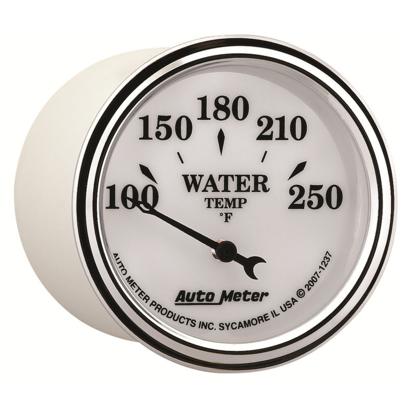 AutoMeter Gauge Water Temp 2-1/16in. 250 Deg. F Elec Old Tyme White II-thumbmail-5