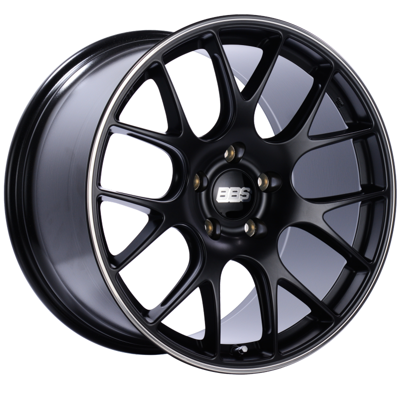 BBS CH-R 20x11.5 5x130 ET65 CB71.6 Satin Black Polished Rim Protector Wheel-thumbmail-1