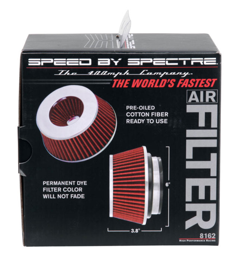 Spectre Adjustable Conical Air Filter 2-1/2in. Tall (Fits 3in. / 3-1/2in. / 4in. Tubes) - Red-thumbmail-15