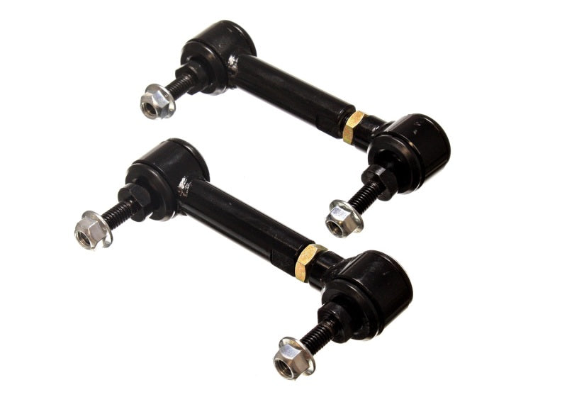 Energy Suspension Universal Black 3-3/4in-4-3/4in inAin Range Pivot Style End Link Set-thumbmail-2