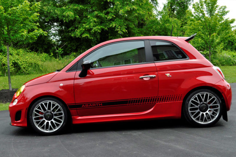 Rally Armor 12-18 Fiat 500 (Pop/Sport/Lounge/Abarth) Black UR Mud Flap w/ Red Logo-thumbmail-6