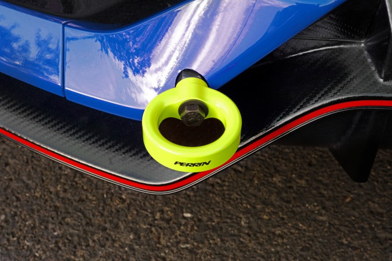 Perrin 10th Gen Civic SI/Type-R/Hatchback Tow Hook Kit (Rear) - Neon Yellow-thumbmail-7