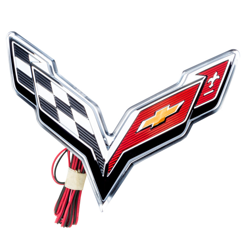 Oracle Corvette C7 Rear Illuminated Emblem - Dual Intensity - White-thumbmail-7