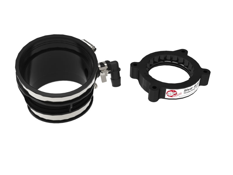 aFe 2020 Vette C8 Silver Bullet Aluminum Throttle Body Spacer / Works With aFe Intake Only - Black-thumbmail-10