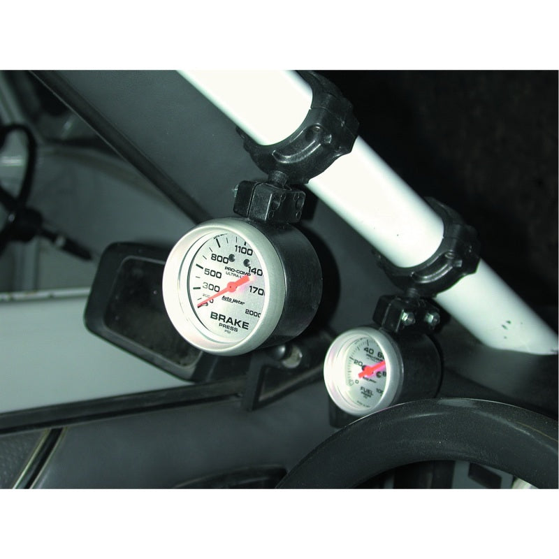 Autometer 2-1/16in inch Black Roll Pod Gauge Mount for 1 5/8 inch Roll Cage-thumbmail-3