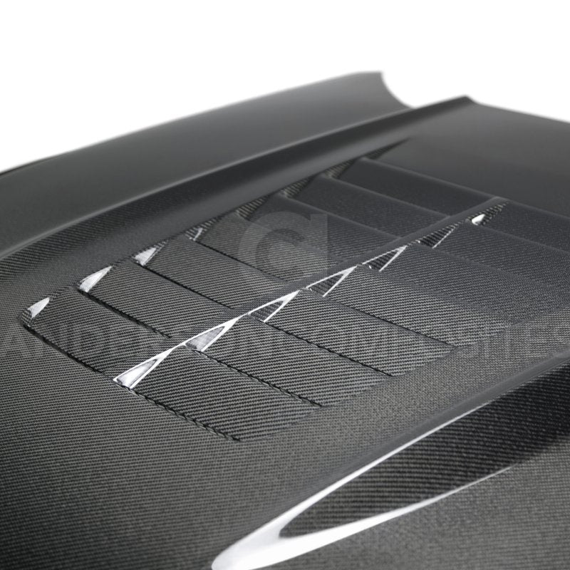 Anderson Composites 15-17 Ford Mustang (Excl. GT350/GT350R) Double Sided Type-GT5 Carbon Fiber Hood-thumbmail-7