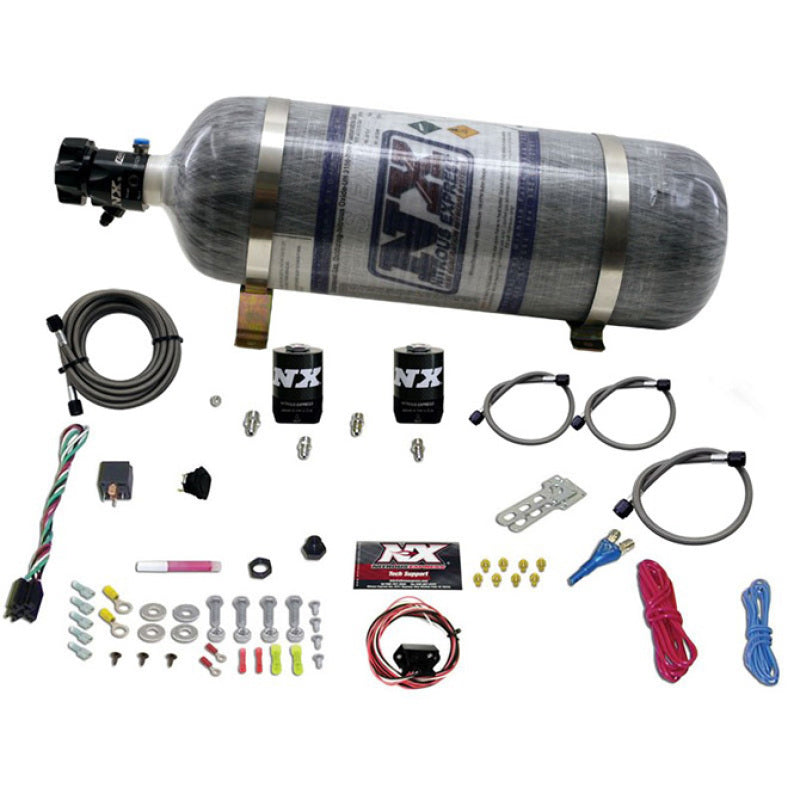 Nitrous Express Universal Fly By Wire Single Nozzle Nitrous Kit w/12lb Composite (Incl TPS Switch)-thumbmail-2
