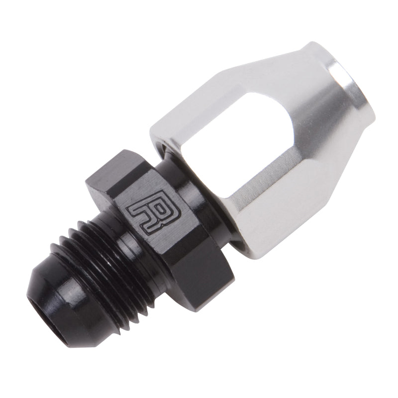 Russell Performance Black/Silver -6 AN Male 37 Degree to 3/8in Aluminum Tube-thumbmail-3