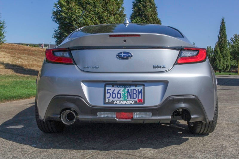 Perrin 2022 BRZ/GR86 Axle Back Exhaust SS (Single Side Exit w/Helmholtz Chamber)-thumbmail-16