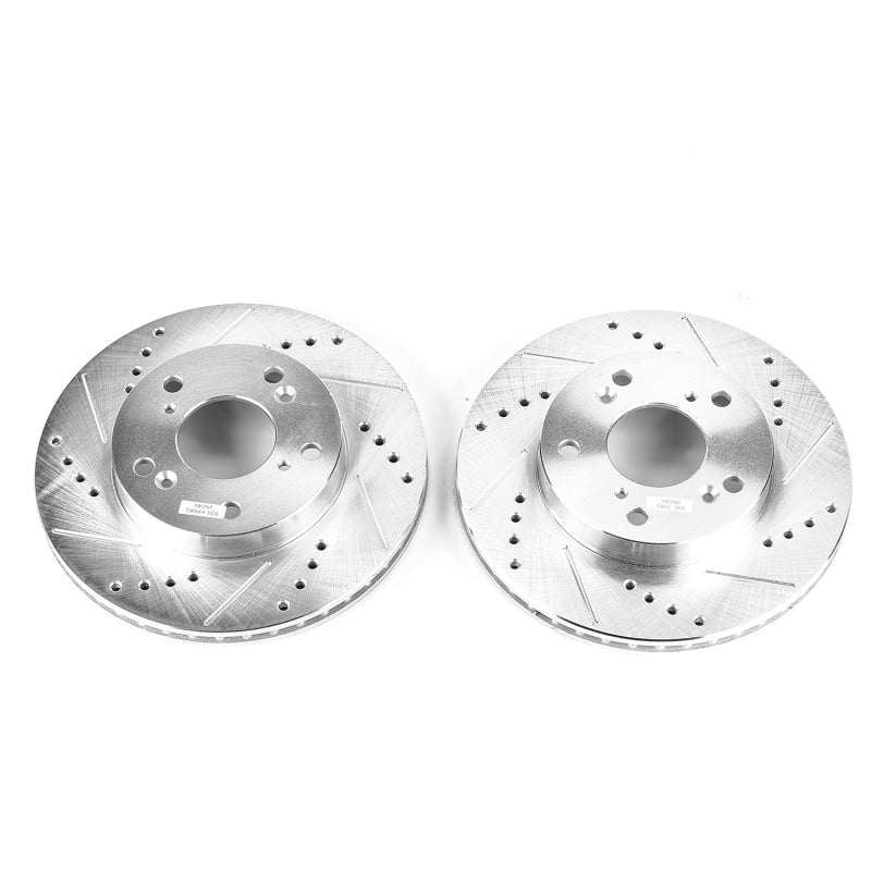 Power Stop 13-14 Acura ILX Front Evolution Drilled & Slotted Rotors - Pair