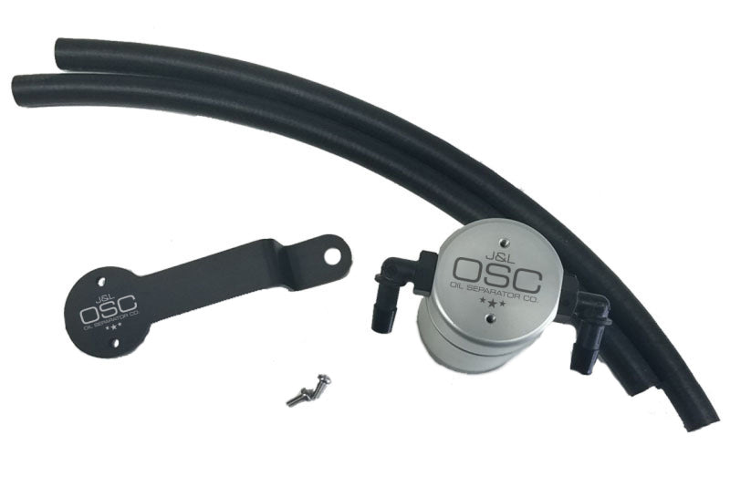 J&L 13-18 Ford Fusion 2.0L EcoBoost Passenger Side Oil Separator 3.0 - Clear Anodized-thumbmail-1