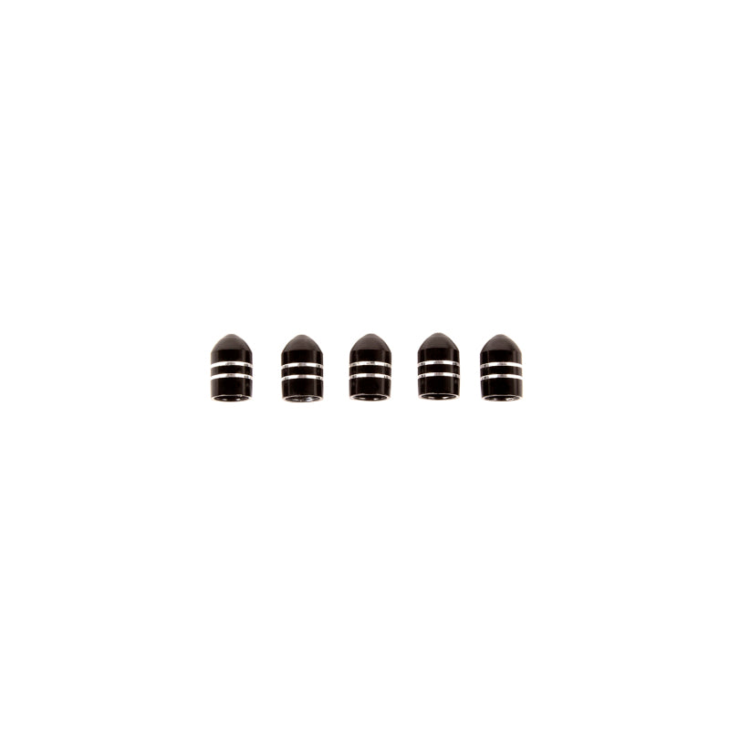 Rugged Ridge Valve Stem Cap Aluminum Black 5 Pack-thumbmail-2