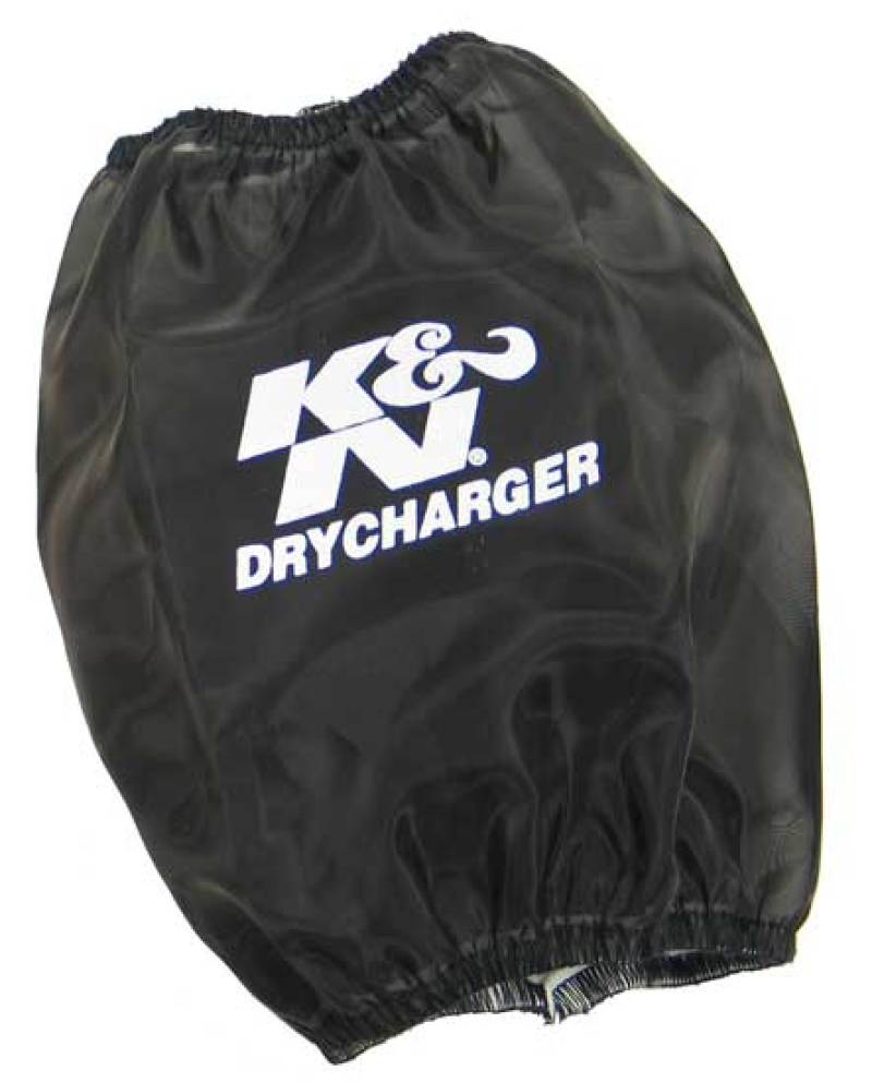K&N Black DryCharger Round Tapered Air Filter Wrap 5.5in Base ID x 4.5in Top ID x 6.5in H-thumbmail-2