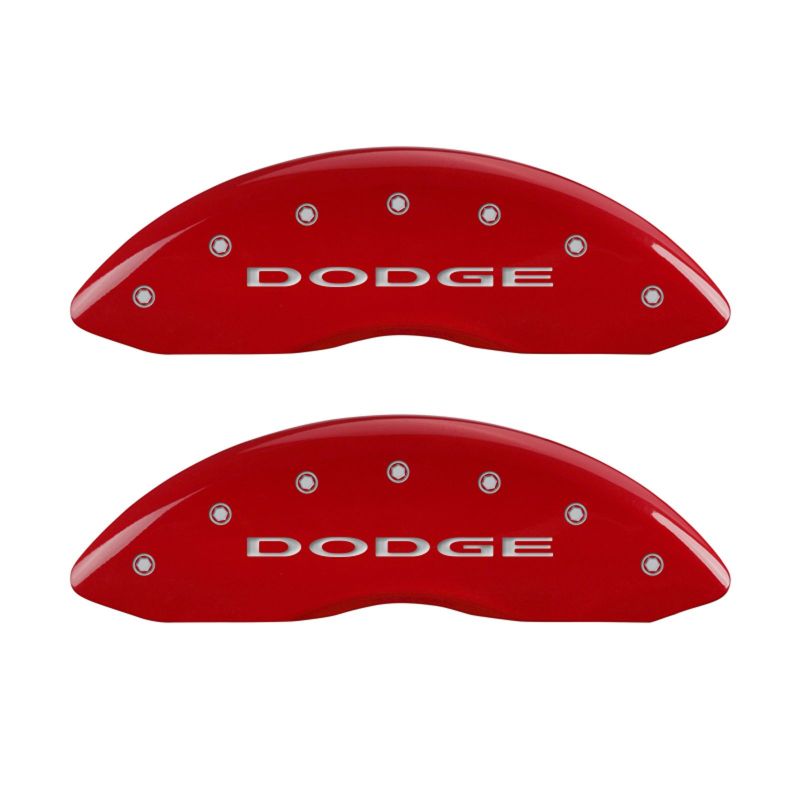 MGP 4 Caliper Covers Engraved Front Block/Challenger Engraved Rear Vintage Style/RT Red fnsh slvr ch-thumbmail-2