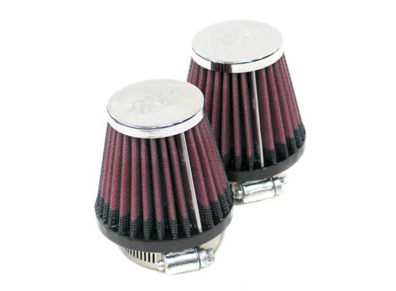 K&N Universal Chrome Filter 2.25in Flange / 3.5in Base / 2in Top / 4in Height - 2 Per Box-thumbmail-3