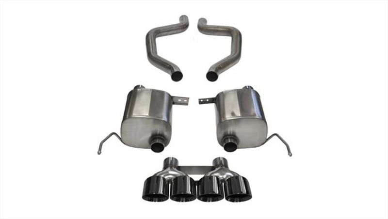 Corsa 2015 Chevy Corvette Z06 3in Axle Back Exhaust, Black Quad 4.5in Tip (Xtreme)-thumbmail-1