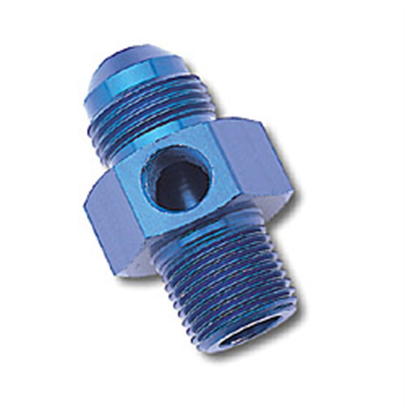 Russell Performance -6 AN Flare to 3/8in Pipe Pressure Adapter (Blue)-thumbmail-4