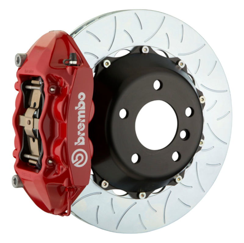 Brembo 88-91 Testarossa Rear GT BBK 4 Piston Cast 380x28 2pc Rotor Slotted Type-3-Red-thumbmail-1