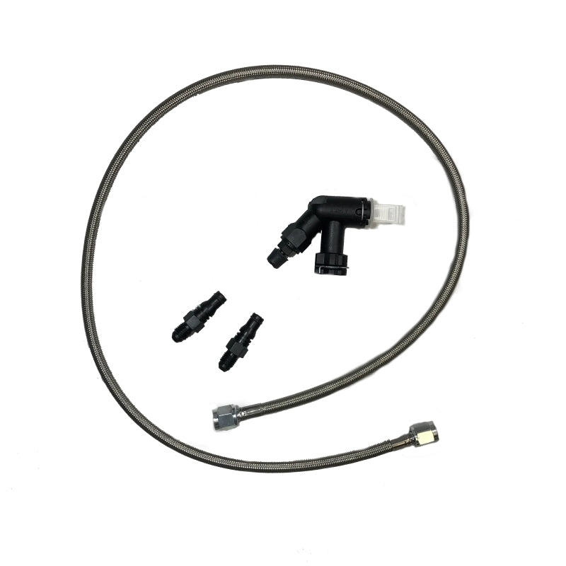 McLeod Line Assy Mustang 2005-Up 36in W/Male Wire Clip Fittings & Elbow Bleeder-thumbmail-2