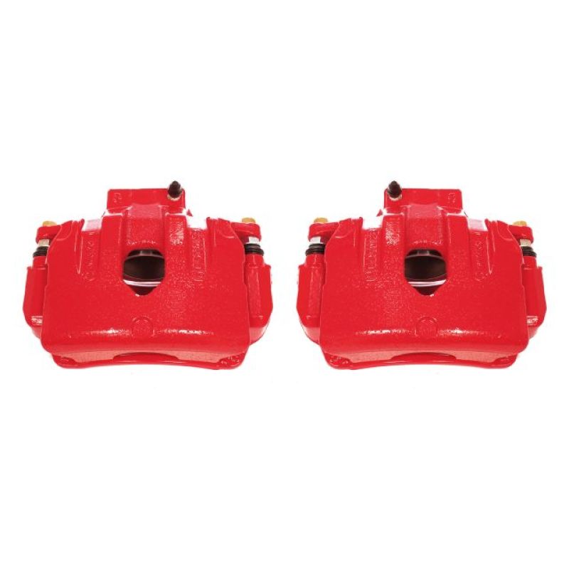 Power Stop 10-16 Hyundai Genesis Coupe Front Red Calipers w/Brackets - Pair-thumbmail-1