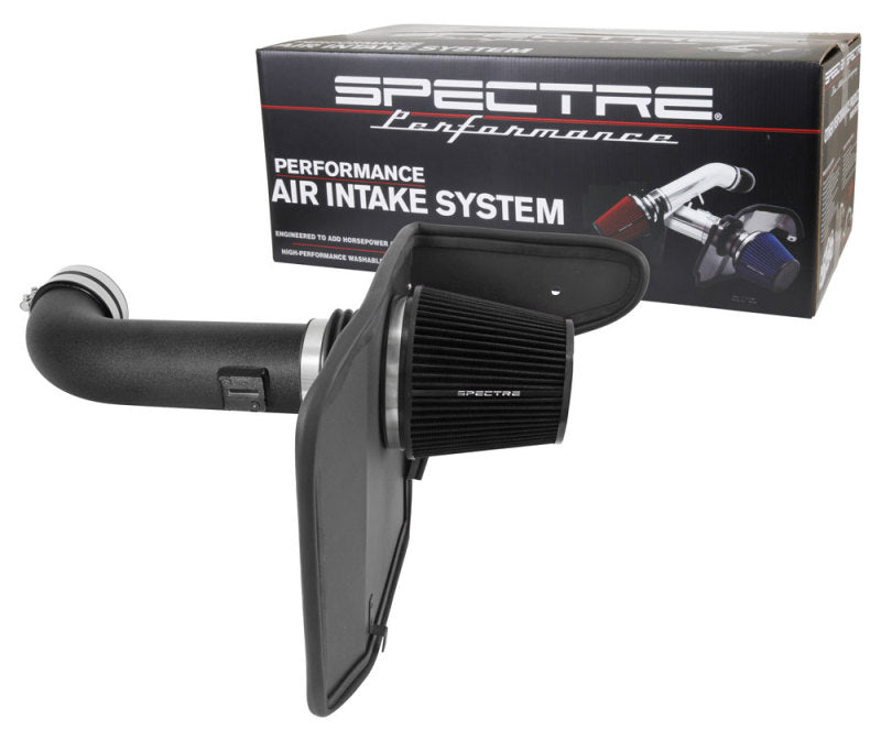 Spectre 10-15 Chevy Camaro V8-6.2L F/I Air Intake Kit - Black w/ Black Filter-thumbmail-6