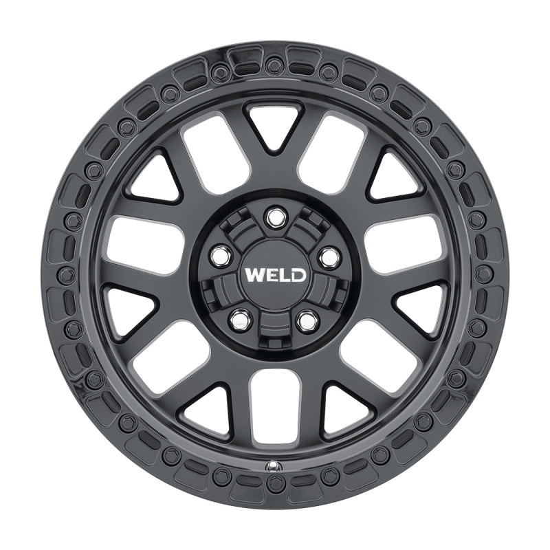 Weld Off-Road W104 17X9.0 Cinch 6X135 6X139.7 ET00 BS5.00 Satin Black Gloss Black 106.1-thumbmail-1