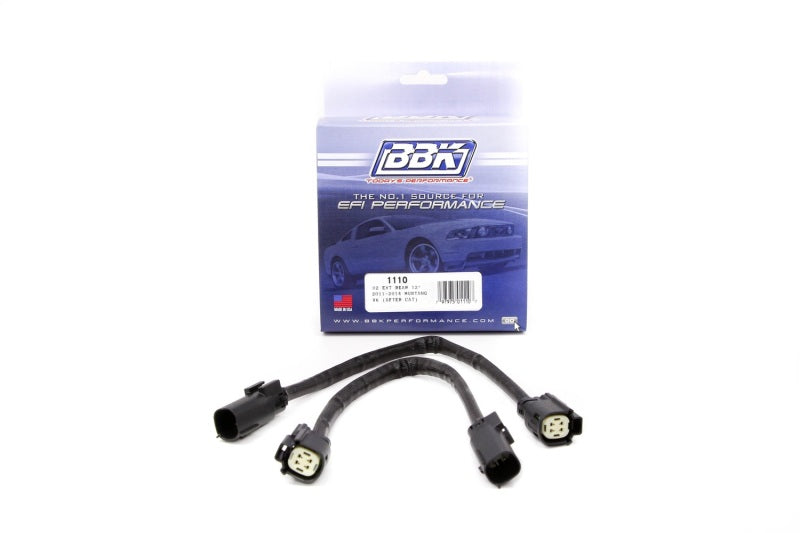 BBK 11-14 Mustang V6 GT Rear O2 Sensor Wire Harness Extensions 12 (pair)-thumbmail-3
