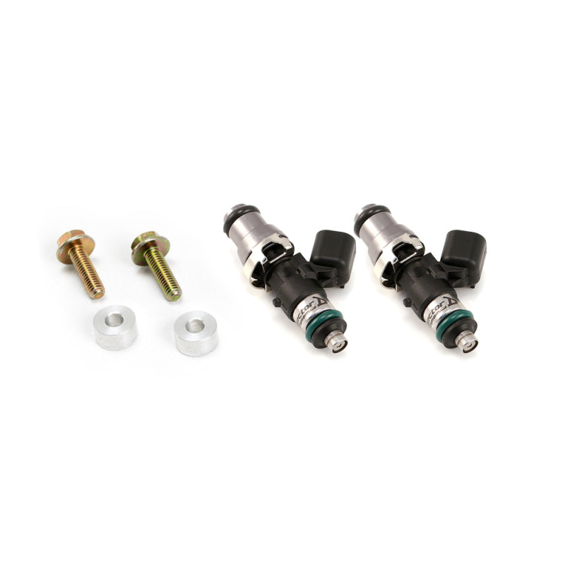 Injector Dynamics ID1300-XDS Fuel Injectors Polaris RZR 14mm Grey Adapter Top (Set of 2)-thumbmail-1