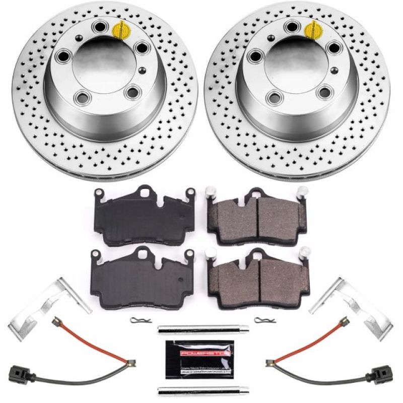 Power Stop 17-18 Porsche 718 Boxster Rear Z23 Evolution Sport Coated Brake Kit-thumbmail-1