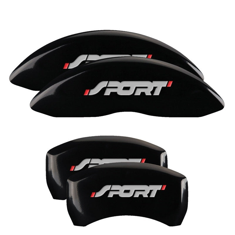MGP 4 Caliper Covers Engraved Front & Rear Oval logo/Ford Black finish silver ch-thumbmail-2