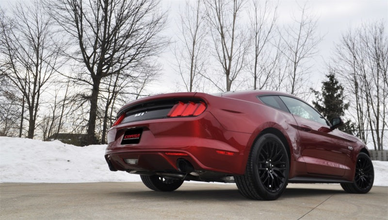 Corsa 2015 Ford Mustang GT 5.0 3in Axle Back Exhaust, Black Dual 4.5in Tip *Sport*-thumbmail-3