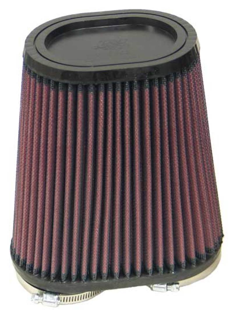 K&N Universal Rubber Filter Dual Flange Oval Tprd 3.75in Base O/S W x 3.438in Top O/S W x 6.75in H-thumbmail-2