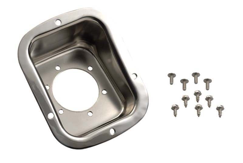 Kentrol 78-95 Jeep CJ/Wrangler YJ Gas Filler Neck - Polished Silver-thumbmail-1