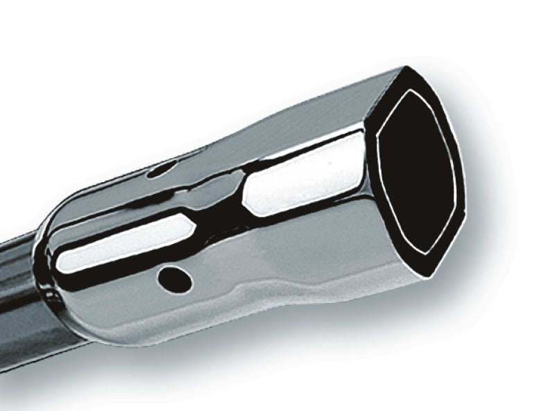 Borla 2.25in Inlet 3.38in x 3.0in Square Angle Cut Phantom x 6.5in Long Universal Exhaust Tips-thumbmail-2