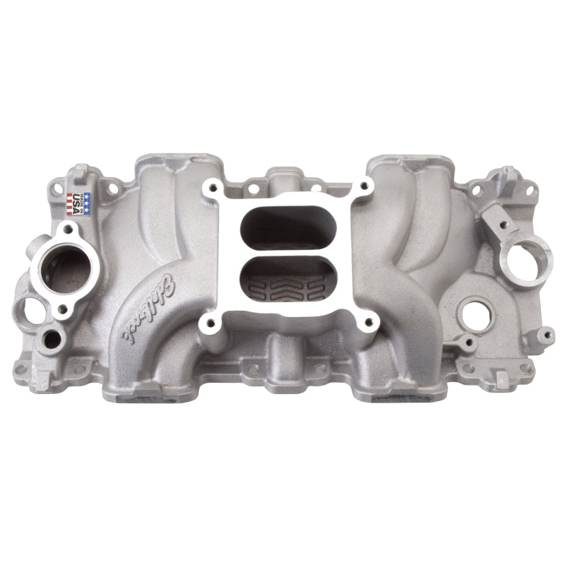 Edelbrock Intake Manifold Single Quad Perf RPM Chevrolet 348/409 Inwin Big Block Small Port-thumbmail-1
