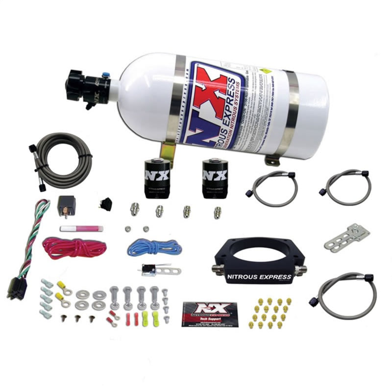 Nitrous Express GM LS 102mm Nitrous Plate Kit (50-400HP) w/10lb Bottle-thumbmail-2