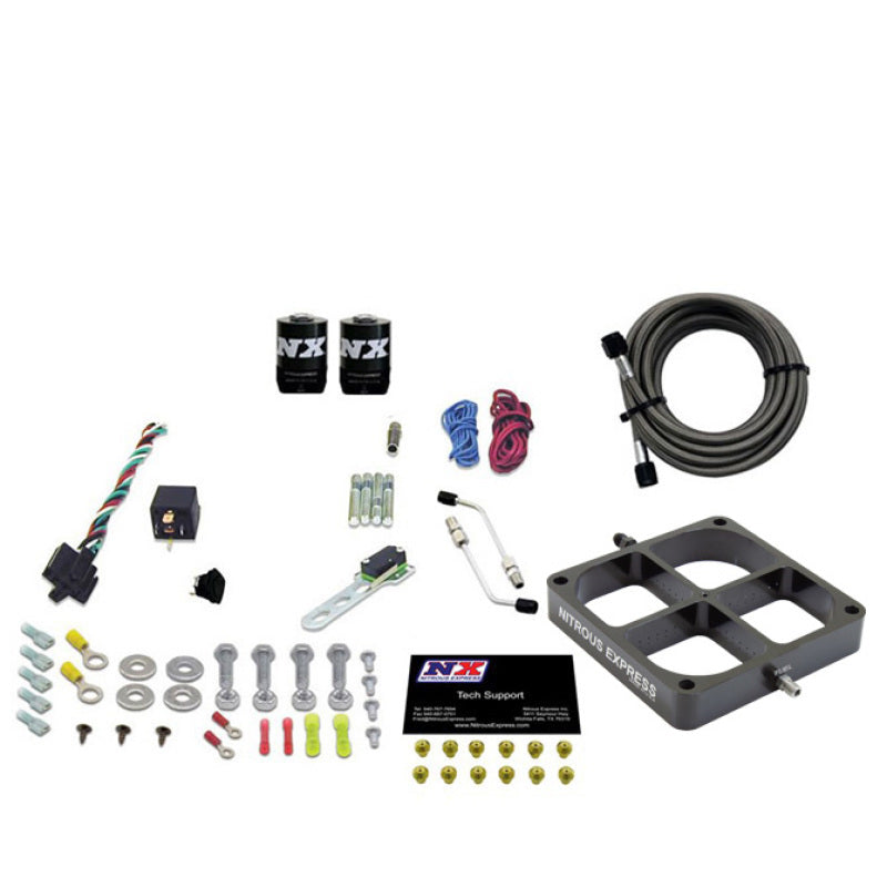 Nitrous Express Single Entry Crossbar 8500 Based Throttle Body Nitrous Kit w/No Bottle-thumbmail-2