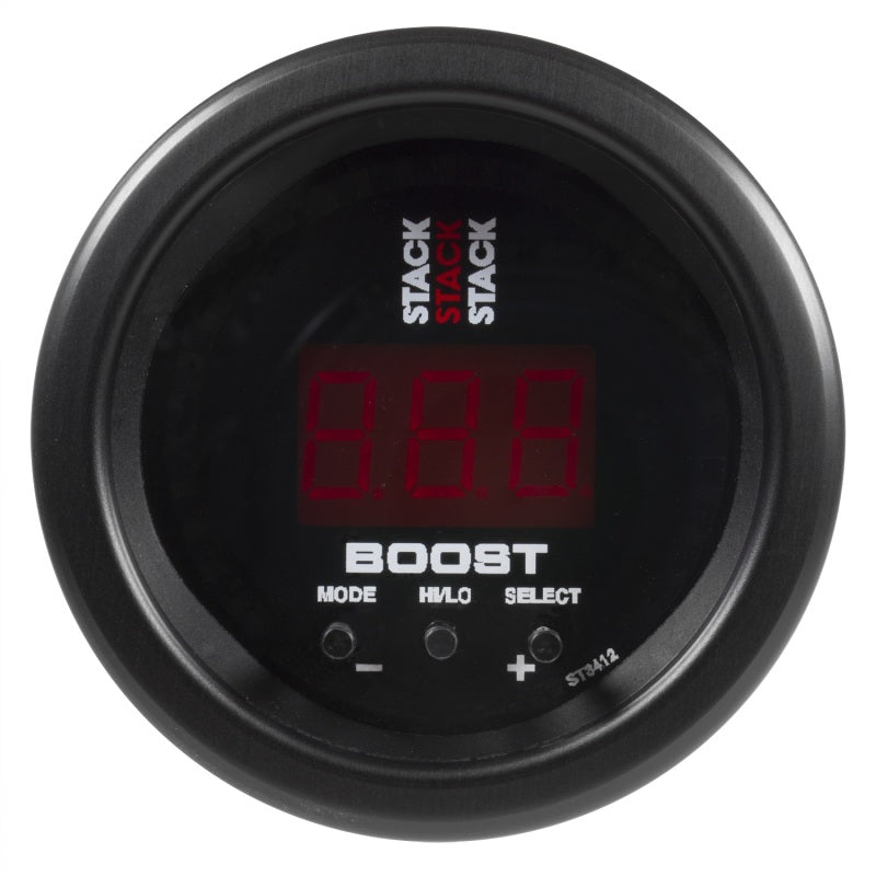 Autometer Stack 52mm -1 to +2 Bar (-30INHG to +30 PSI) Boost Controller - Black