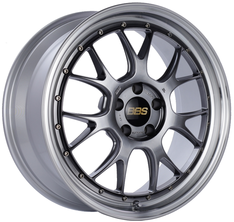 BBS LM-R 19x8.5 5x112 ET38 Diamond Black Center Diamond Cut Lip Wheel -82mm PFS/Clip Required-thumbmail-2